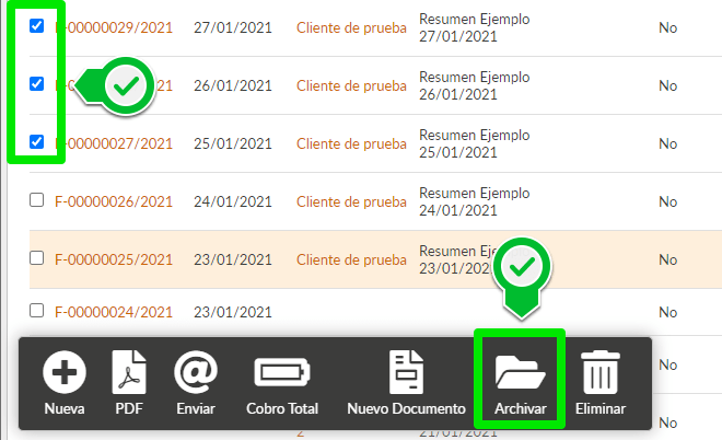 Archivar documento