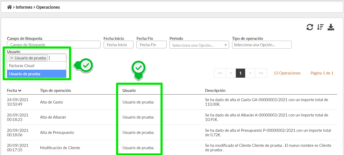 Informe Operaciones