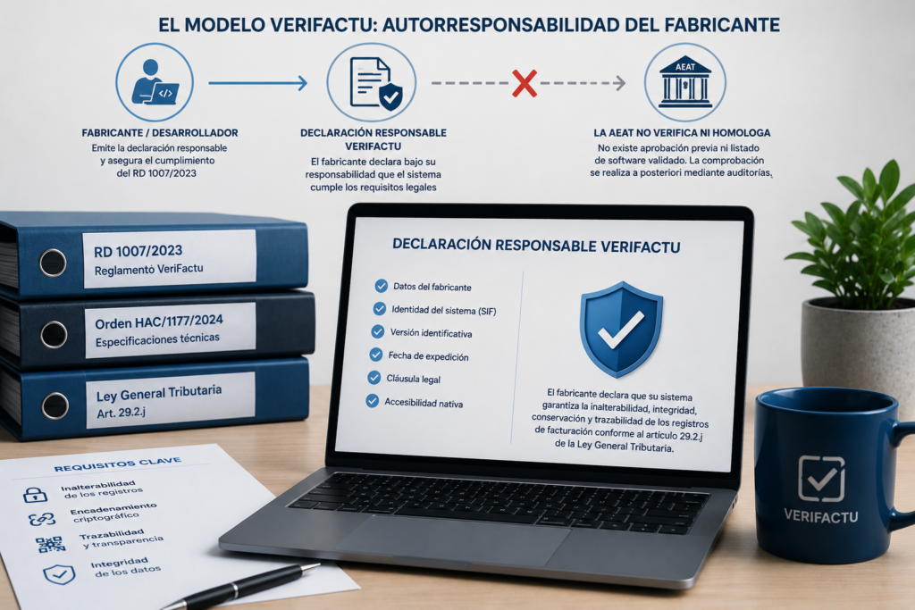 declaración responsable ley antifraude